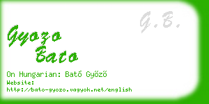 gyozo bato business card